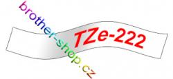 TZe-222 červená/bílé páska originál BROTHER TZE222 ( TZ-222, TZ222 )