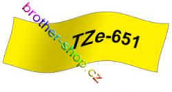 TZe-651 černá/žluté páska originál BROTHER TZE651 ( TZ-651, TZ651 )