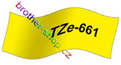 TZe-661 černá/žluté páska originál BROTHER TZE661 ( TZ-661, TZ661 )